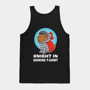 Knight in shining t-shirt Capybara Knight Costume Tank Top